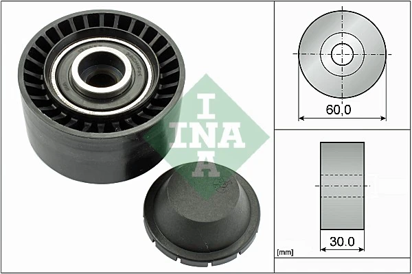 Deflection/Guide Pulley, V-ribbed belt